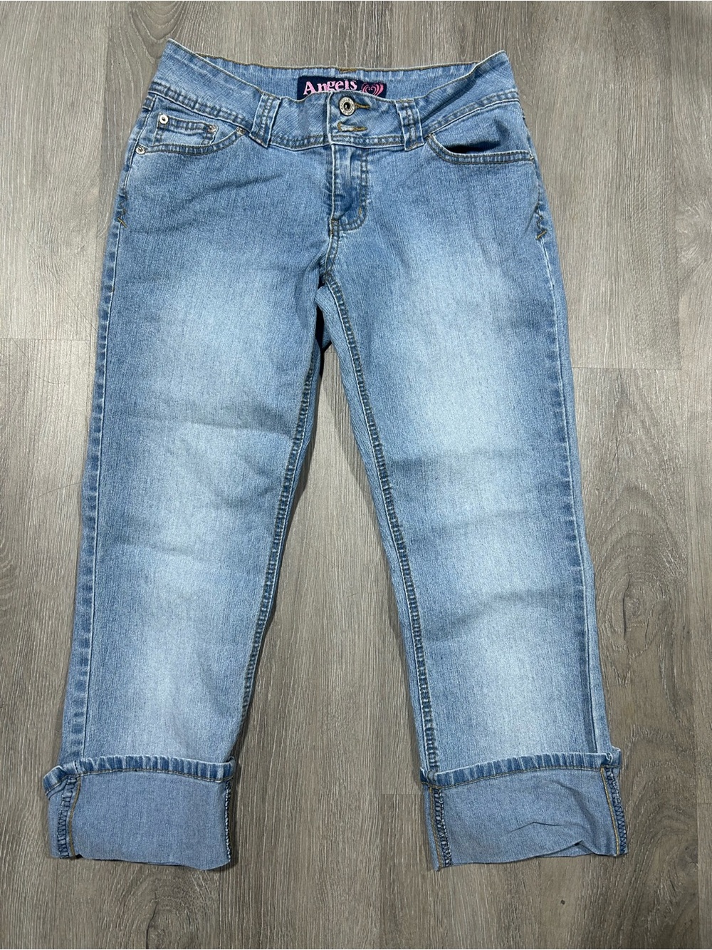 Y2K Angle woman’s light blue capri jeans Sz 11